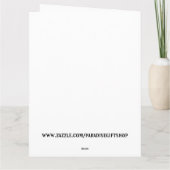 秋誕生日妖精フレーミング用オーバーサイズカード カード (裏面)