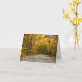 秋誕生日折りグリーティングカード カード (黄色い花)
