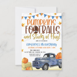 秋誕生日招待状 招待状