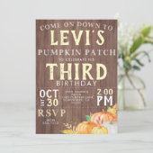 秋誕生日招待状 招待状 (スタンド正面)