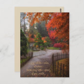 秋誕生日葉書 ポストカード (正面/裏面)