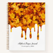 秋謝辞/祈りの言葉日報 ノートブック (正面)