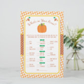 秋財布の赤ちゃんシャワーゲームフライヤーの中身 (スタンド正面)