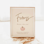 秋赤ちゃんシャワー好意サイン、カボチャ好意サイン ポスター