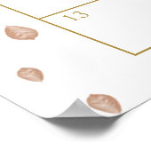 秋赤ちゃんシャワー期日カレンダー ポスター (角)