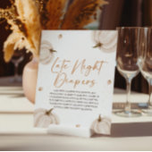 秋赤ちゃんシャワー深夜おむつサイン ポスター