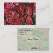 秋赤カエデ葉ス 名刺 (正面/裏面)