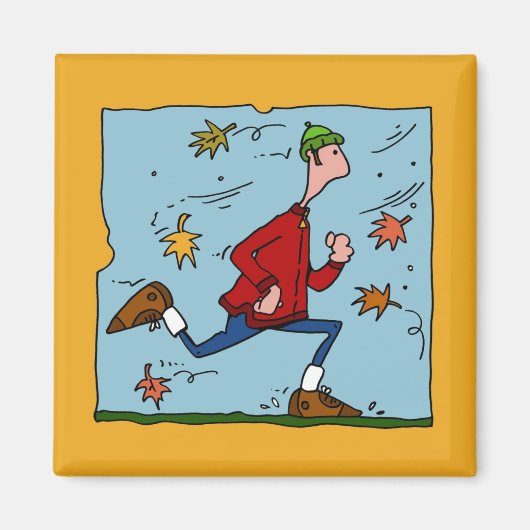 秋走者 マグネット (正面)