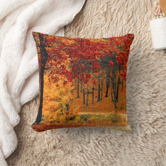 秋路 クッション (ブランケット)