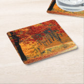 秋路 スクエアペーパーコースター (アングル)