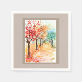 秋路 スタンダードカクテルナプキン