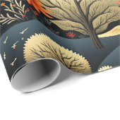 秋農地の色 ラッピングペーパー (ロールコーナー)