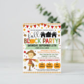 秋近傍ブロックパーティー招待状 ポストカード (スタンド正面)