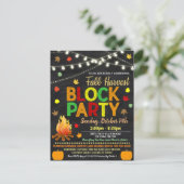 秋近傍ブロックパーティー招待状 ポストカード (スタンド正面)