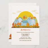 秋近傍区画パーティの招待状 招待状 (正面/裏面)