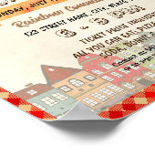 秋近傍区画パーティーイベントテンプレート ポスター (角)