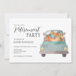 秋退職パーティの招待状 招待状