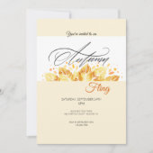 秋遊び 招待状 (正面)