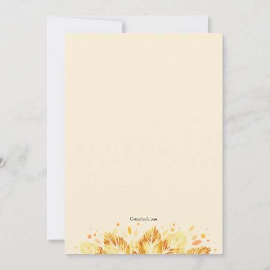 秋遊び 招待状 (裏面)