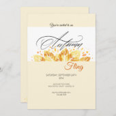 秋遊び 招待状 (正面/裏面)