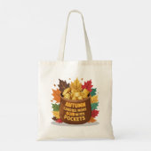 秋運の金ゴールド トートバッグ (裏面)