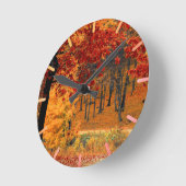 秋道 ラウンド壁時計 (傾斜)