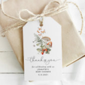 秋野生きのこの赤ちゃん感謝していシャワーユーラベル ギフトタグ