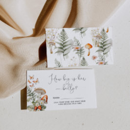 秋野生のキノコどのぐらいの大きなママの腹 エンクロージャーカード