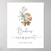 秋野生のキノコのベビーは甘いポスター ポスター (正面)