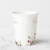 秋野生の花ベビーイン開花赤ちゃんシャワー 紙コップ (右)