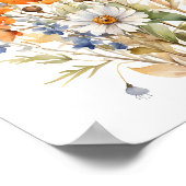 秋野生の花、暖かい秋の雰囲気 ポスター (角)