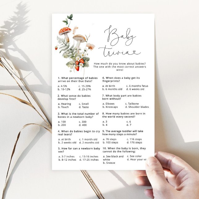 秋野生キノコの森ベビートリビアゲーム (クリエイターアップロード済み)