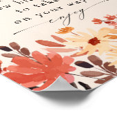 秋野花開花又は花バーポスター ポスター (角)