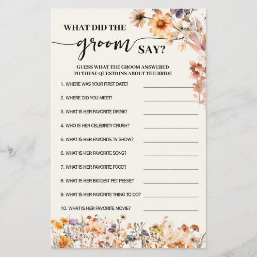 秋野草花何Groom言うシャワーゲームカード チラシ (正面)