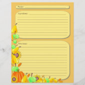 秋野菜テーマレシピページ (裏面)