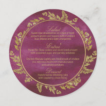 秋金ゴールドとクランベリーラウンドメニュー