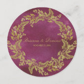 秋金ゴールドとクランベリーラウンドメニュー メニュー (裏面)