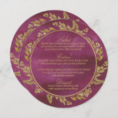 秋金ゴールドとクランベリーラウンドメニュー メニュー (正面/裏面)