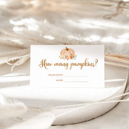 秋金ゴールドフォイルかぼちゃいくつカボチャ エンクロージャーカード