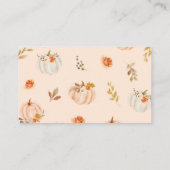 秋金ゴールドフォイルかぼちゃいくつカボチャ エンクロージャーカード (裏面)