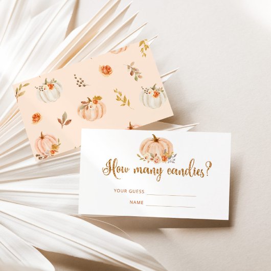 秋金ゴールドフォイルかぼちゃいくつキャンディー エンクロージャーカード