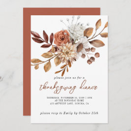 秋錆フローラ感謝祭招待状 招待状