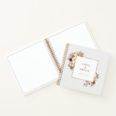 秋開花フォトゲストブックウェディングアルバムA200 ノートブック (内部)