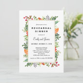 秋開花秋リハーサルディナー招待状 招待状 (スタンド正面)