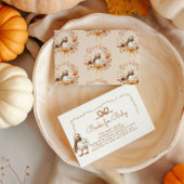 秋間抜けグースブックベビーチケット エンクロージャーカード