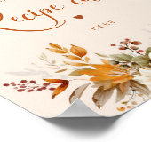 秋離れのレシピカード ポスター (角)