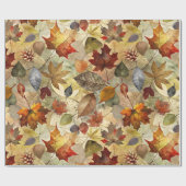 秋離れの乾燥 ラッピングペーパー (フラット)