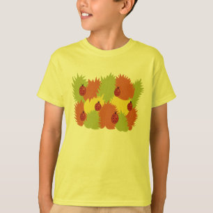 秋離れの子ども達のと虫 Tシャツ