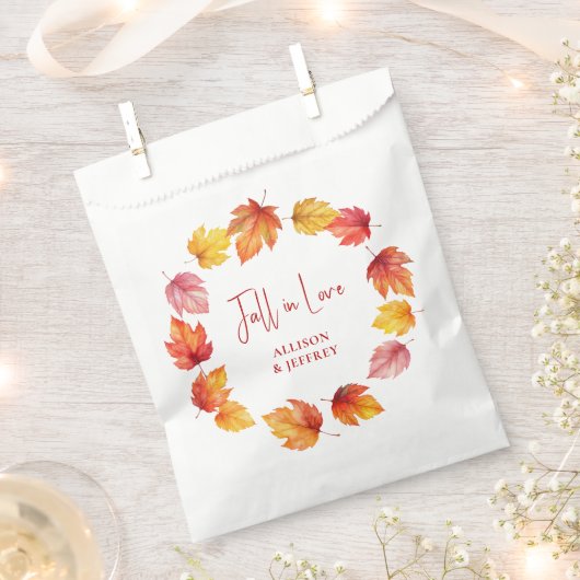 秋離れの恋結婚の秋 フェイバーバッグ (クリップ留めされた状態)