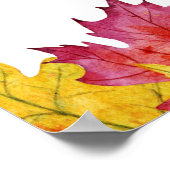 秋離れの秋ブライダルシャワーへようこそ ポスター (角)